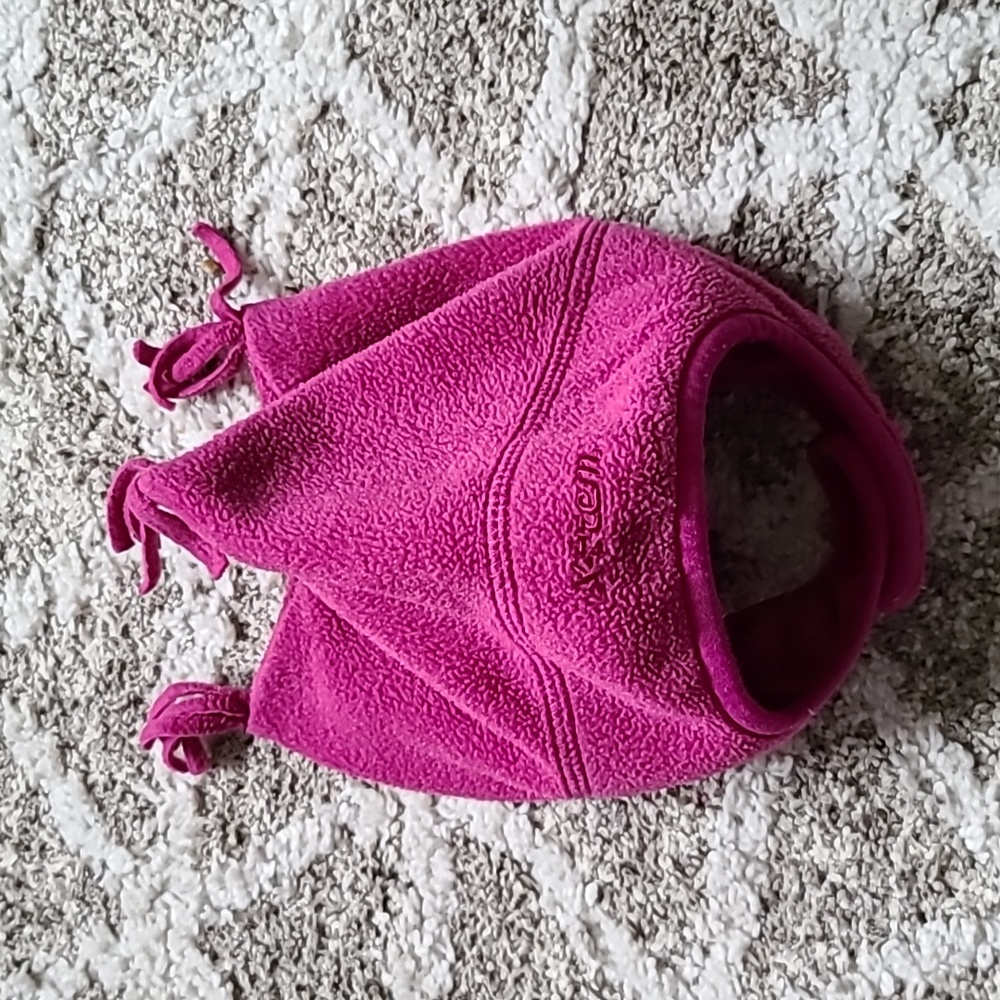 10 for $25 - X-Trem Girls 18m Purple Microfleece Hat with Velcro Chin Strap